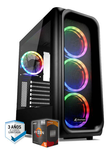 Pc Gamer Ryzen 5 16gb 480gb Fantech Vega 7 1900mhz Juegos 0