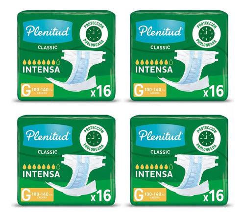 Plenitud Classic Diaper X 64 U (Pack of 4) 0