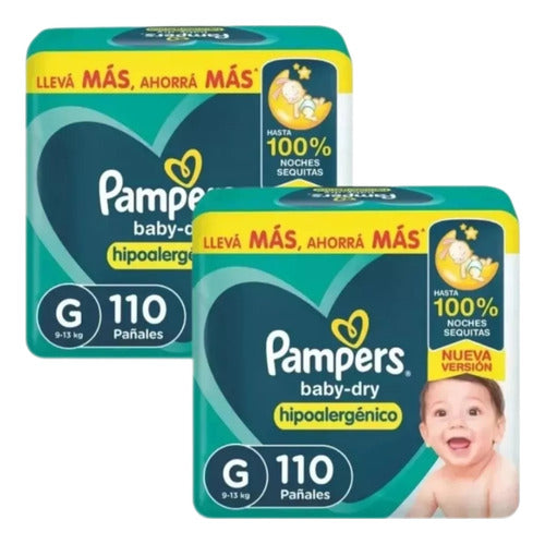 Pampers 2 Packs Baby Dry Mes De Consumo 2