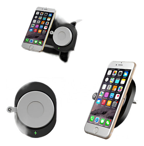 Qi Wireless Car Charger Air Ventilation Phone Holder 0