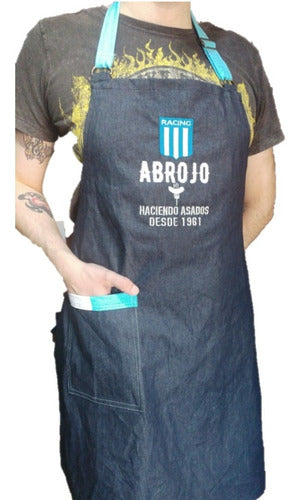 Personalized Racing Club Embroidered Apron in Gabardine or Denim 0