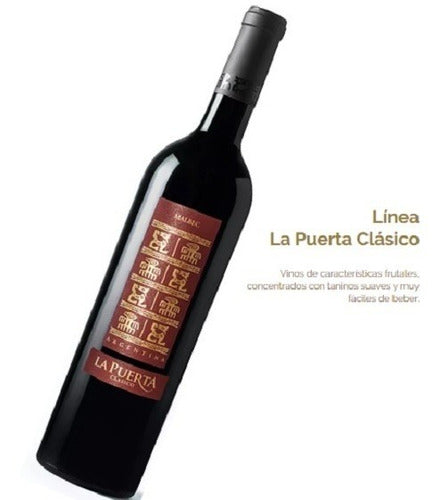 Vino Malbec  La Puerta Clásico Caja 6 X 750 Ml 0