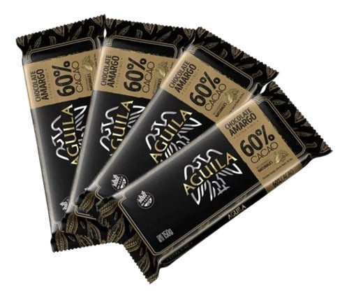 Aguila Dark Chocolate 60% Cacao Gluten Free 150g X4 0