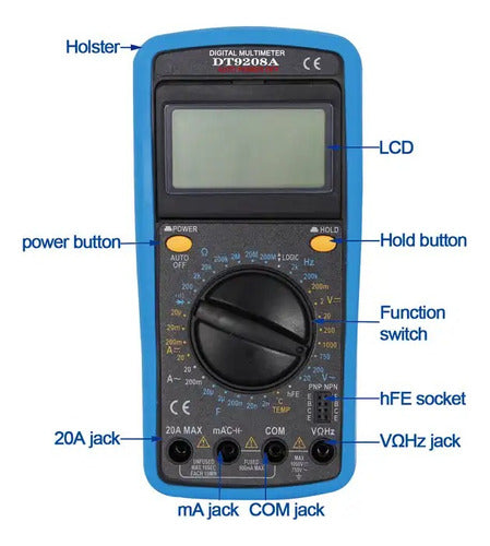 VT-POWER Digital Multimeter Temperature Thermometer Thermocouple T33A# 1