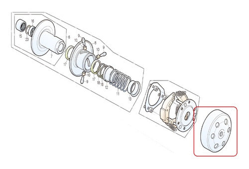 Daelim Campana De Embrague Steezer 125 - Rvm 1