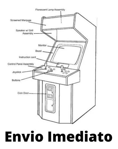 Projeto Fliperama Medidas Arcade + 60 Modelos Envio Imediato 1