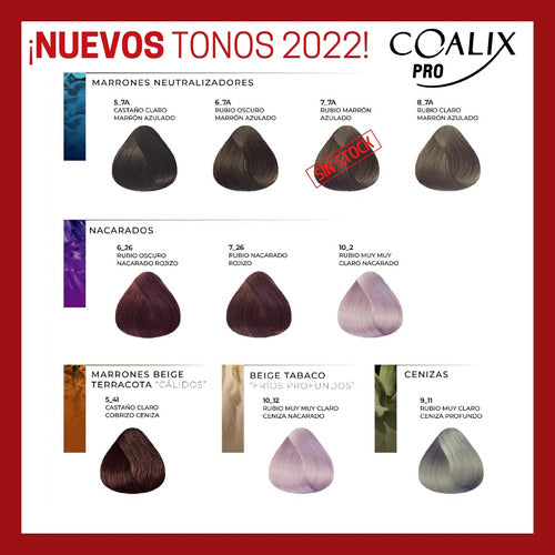 Coalix Pro Set De Tinturas X 10 Unidades + Oxidante S/c 4