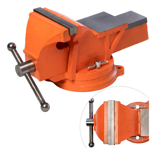 Lüsqtoff 6-Inch Rotating Bench Vise with Anvil 0