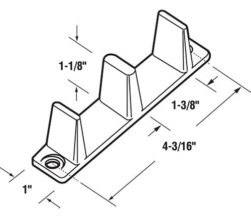 Prime-line Products N 6563 Prime Line Guía De Puerta Univers 1