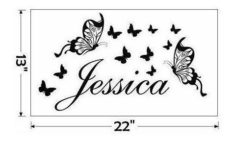 Vinilo Decorativo Pared [1f9zgqte] Jessica Nombre 5