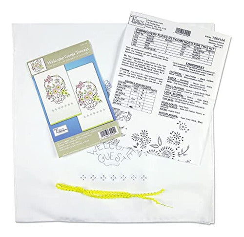 Tobin Welcome Guest Kit-Set/2 Kitchen Towels for Embroidery 0