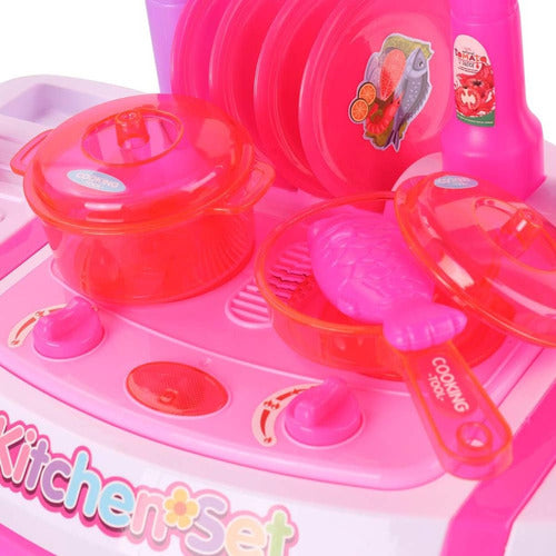 Cocina Juguete Infantil Cocinita Con Luz Sonido Y Accesorios 1