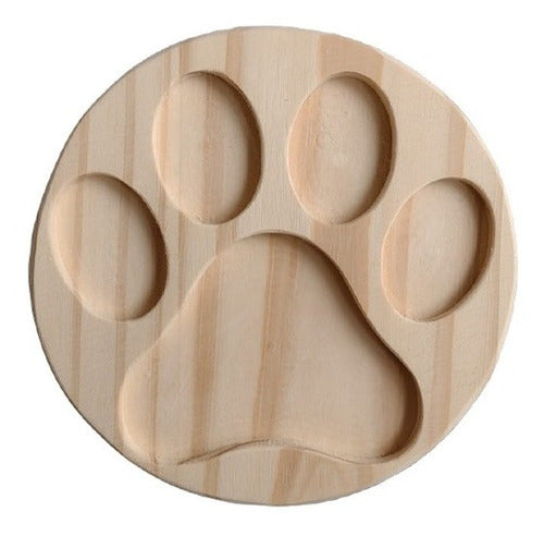 Mundo Pino Small Footprint Wooden Plate 0