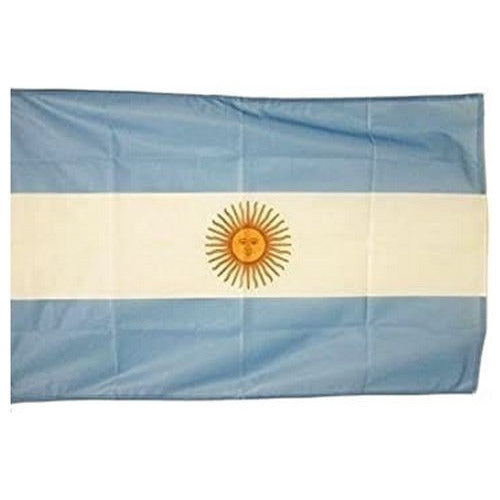 Bandera Argentina Con Sol Para Balcon 70x140cms Con 2 Sogas 0