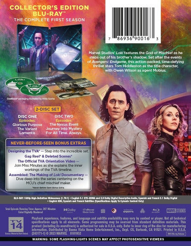 Blu-ray Loki Season 1 / Temporada 1 / Steelbook 1