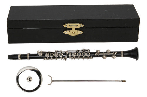 Modelo De Clarinete Em Miniatura De 16 Cm, Mini Decoração Pr 3