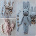 Crochet Bunny Set + Rattle + Pacifier Holder by Chichelandia 0