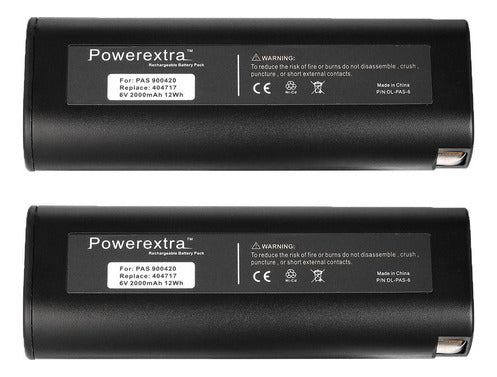 2 X 6v 2000mah 404717 Batería Para Clavadora Inalámbrica Pas 6