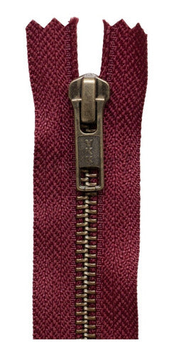 YKK 12cm Metal Fixed Chain Zippers - Pack of 1 34