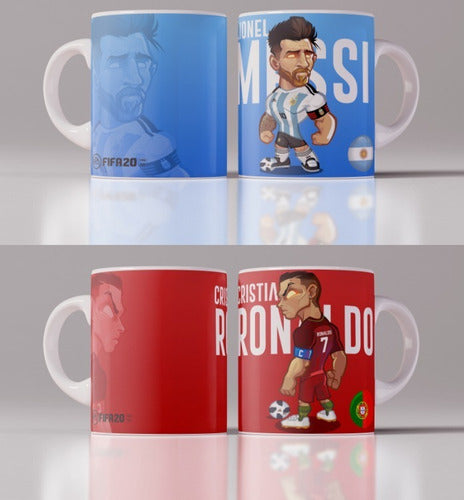 Pack Plantillas Tazas Fútbol Argentino Sublimar +caricaturas 6