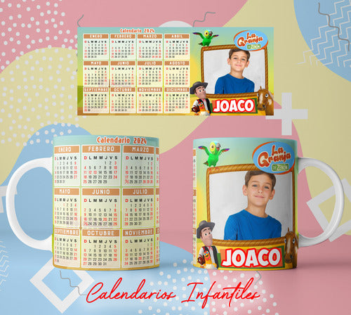 Imprimi Kits Plantillas Sublimar Tazas Calendario Infantiles Sublimación 7