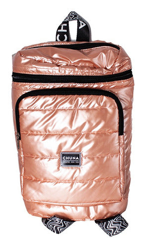 Matera Backpack With Chuna Roma Matelasse Front Pocket - Mochila Matera Con Bolsillo Frontal Chuna Roma Matelasse