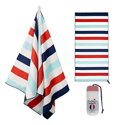 Exclusivo Mezcla Large Microfiber Beach Towel - Pack of 4 1