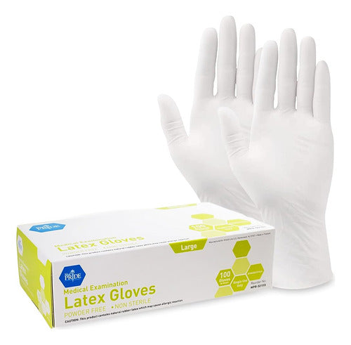 ~? Guantes De Látex Para Examen Médico Med Pride| 5 Mil De E 0