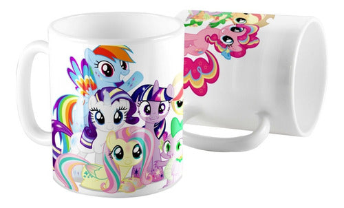 Wabro My Little Pony Garden Backpack + Plastic Mug School Combo 3