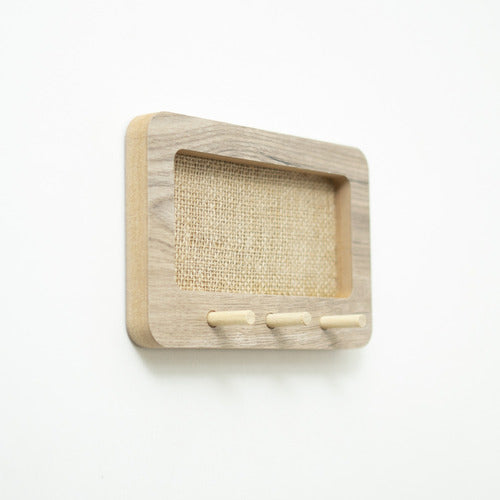 Wooden Key Holder - #01 Mini Belgium - 23 cm x 15 cm 1
