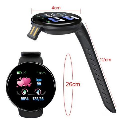 Combo Smartwatch Band D18 + Wireless Earbuds F9-5 3