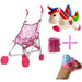 Toy Stroller + Squishy Unicorn + Squishy Squirrel Combo 1