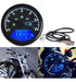 Universal Digital LCD Motorcycle Speedometer Tachometer 12000 RPM 6