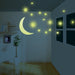 4M Glow-in-the-Dark Moon and Stars Stickers - 4m 1