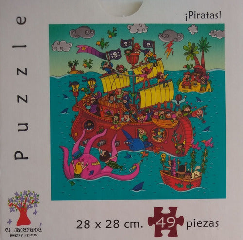 Rompecabezas 49 Piezas Puzzle Piratas Didactikids 0