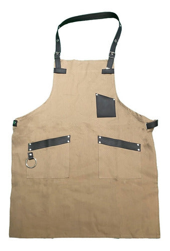 Premium Kitchen Apron in Twill and Eco-leather 6