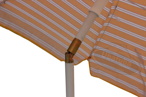 2m Super Reinforced Beach Umbrella UV+100 Cotton Fabric National 22
