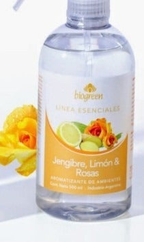 Biogreen Ginger Lemon and Roses Air Freshener 500ml 0