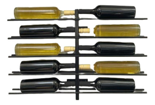 Metal Wine Rack for 10 Bottles 0