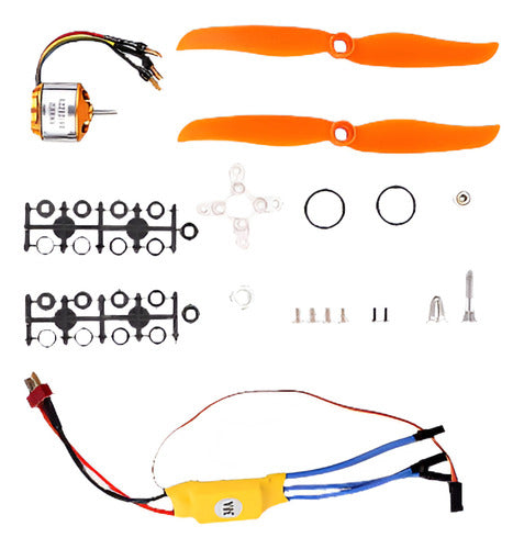 Motor Sin Cepillo De Rc 2200kv 2212-6 + 30a Esc + Hélice Par 0