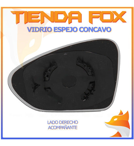 FTM Concave Right Mirror Glass with Base for Fiat Cronos and Argo 1