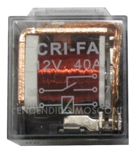 Transparent 12V LED Competition Relay Fueltech 40A 1