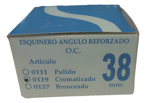 La Fábrica Corner Square With Chromatized Angle 38x38 mm 3