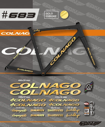 Calco Set De Cuadro Colnago Campagnolo Sram 1