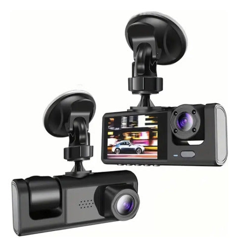 Black Box Double Front and Interior Camera for Car 0