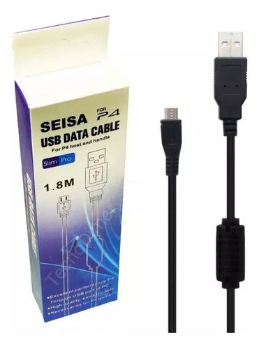 Seisa Cable De Carga Joystick Ps4 Celular Usb 1