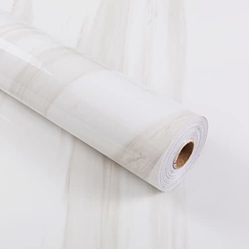 Weiseni White Marble Contact Paper Roll 0