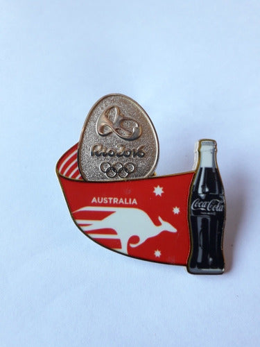 Coca Cola Official Olympic Pin of Australia 3