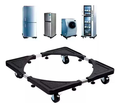 Tianco Mobile Refrigerator Support with Wheels - 150kg Max. Movable Base Cart 0