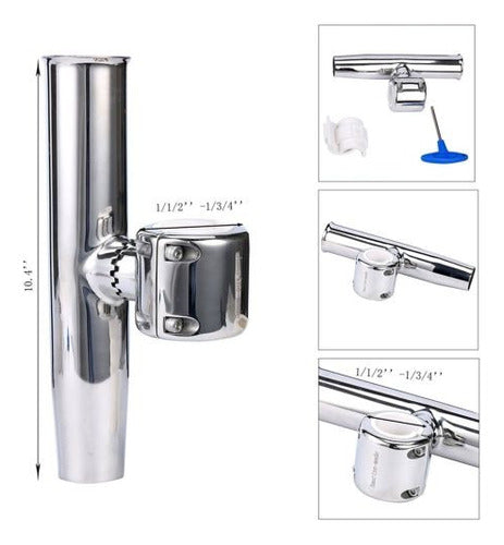 Adjustable Stainless Steel Fishing Rod Holder 1